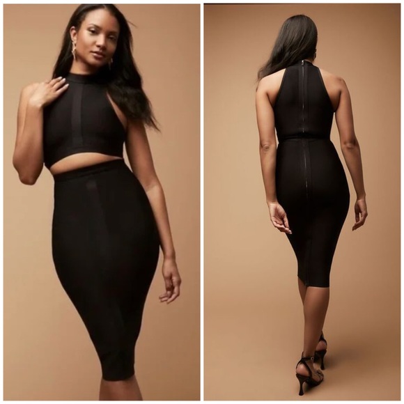 Herve Leger Dresses & Skirts - NWT Herve Leger x Forever 21 Bandage Midi Dress Black Women’s Large
